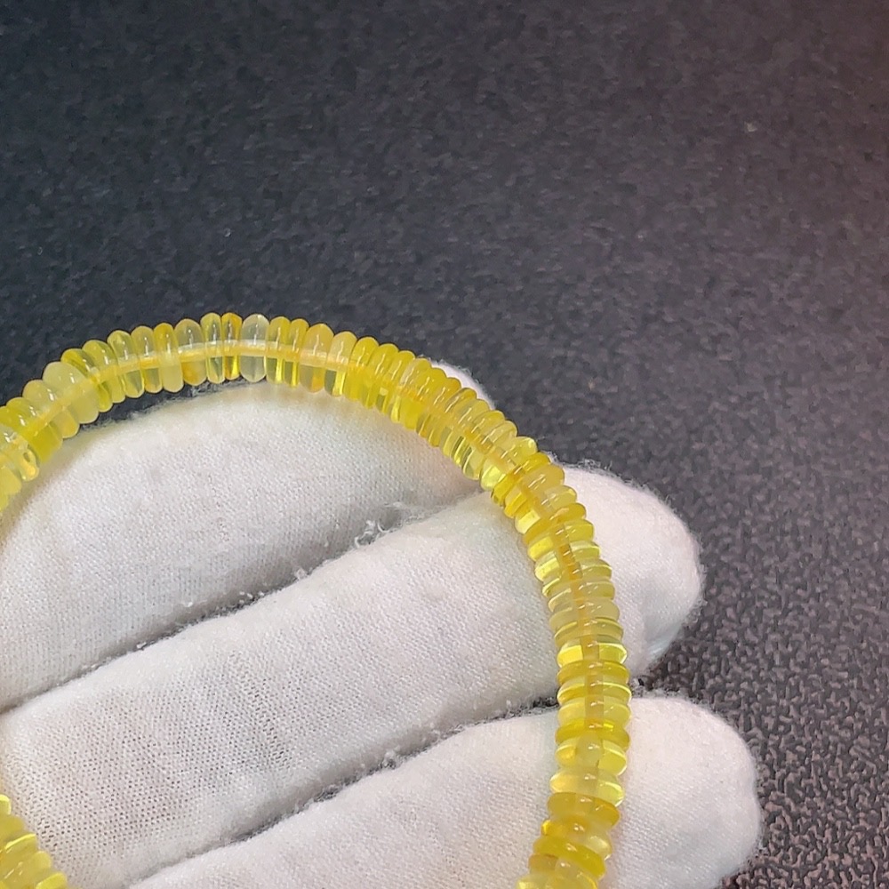 C32744150 Amber Beeswax Bracelet, total weight about 4.96g, size approx.6mm