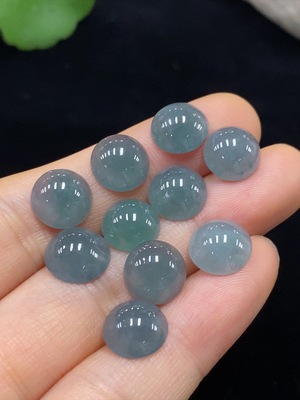 F30502445 Jadeite Cabochon Mountings Sell as a Lot 10 Pcs