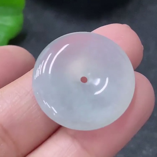 F34976382 Jadeite Pendant Peace Ring, Total Weight Approx. 4.63g