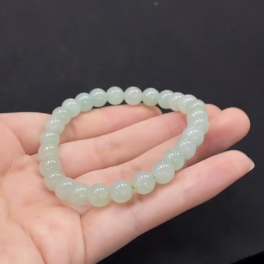 F35131841 Jadeite Bracelet Approx.7.2mm Total Weight Approx.18.17g