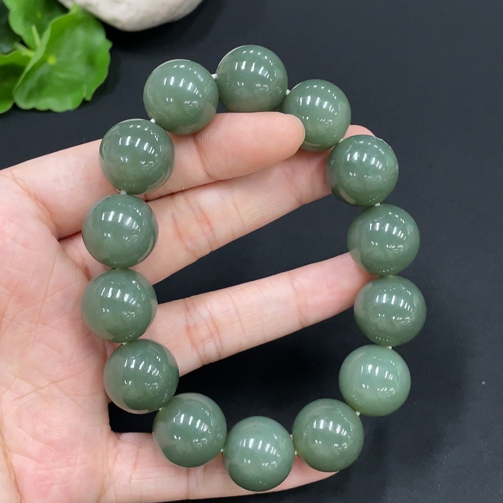 H29353871 Hetian Jade Bracelet Approx. 15.7mm Total Weight Approx. 86.5g