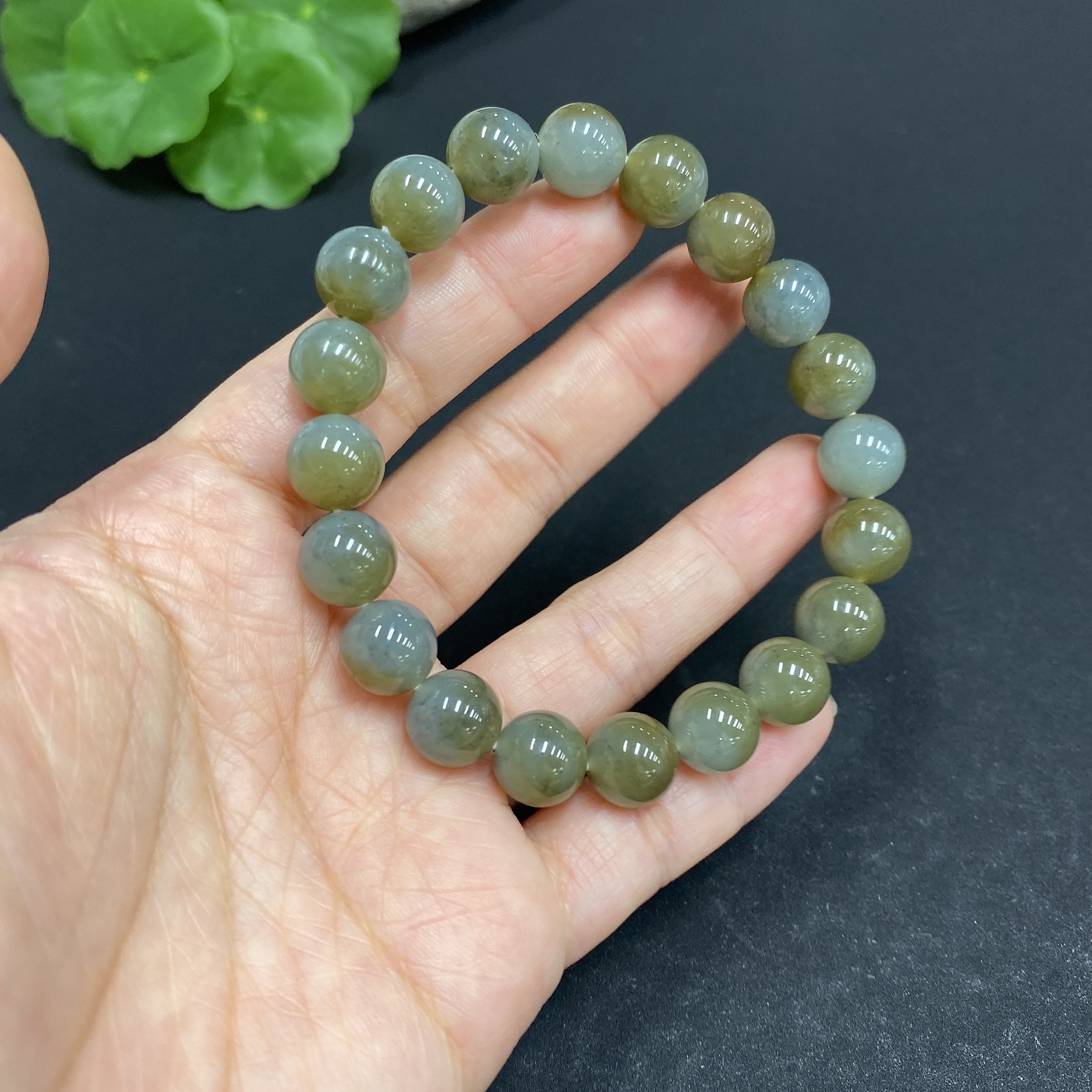 H33846119 Khotan Jade Bracelet, about 9.8mm, total weight about 30.4g