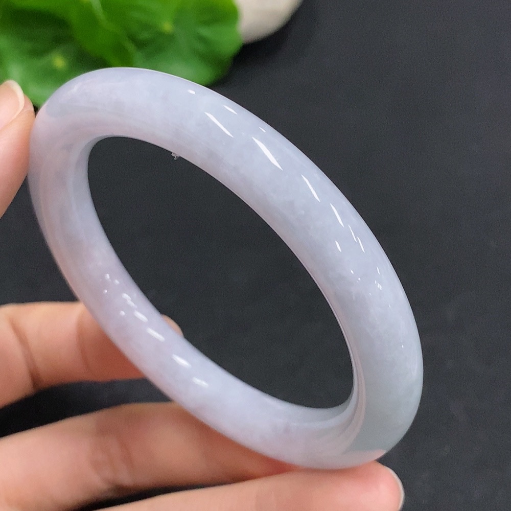 F33876831 Jadeite Round Bangle, Total Weight Approx. 47.7g, Size 55