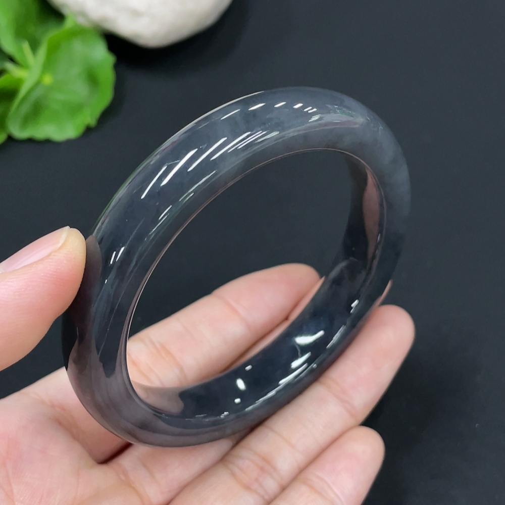 H29352334 Khotan Jade Round Bracelet Size 53.6 Total Weight Approx. 50.4g