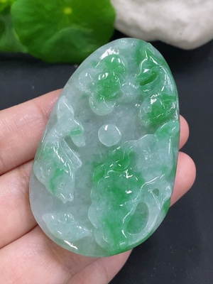 F34001782 Jadeite Year-after-Year Abundance Pendant, Total Weight Approx. 26g