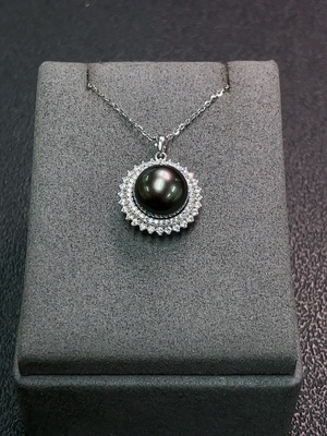 C34038322 Seawater Pearl Necklace Non-Gold Total Weight Approx. 5.03g Size About 11.4mm
