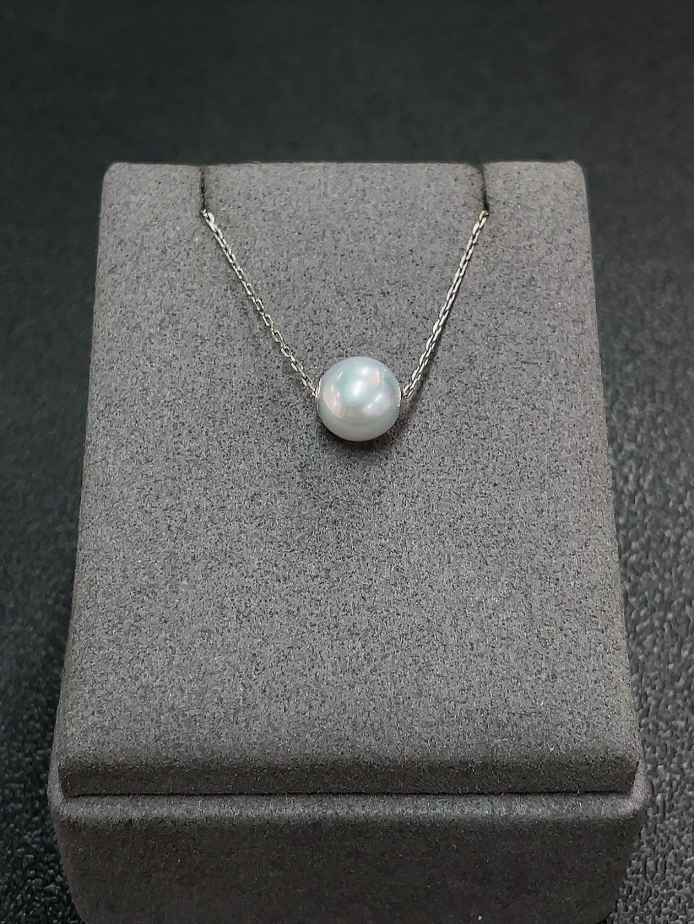 C32784572 Seawater Pearl Necklace Non-Gold Color Origin Undetermined Total Weight Approx. 2.09g With Chain Size Approx. 8.6mm