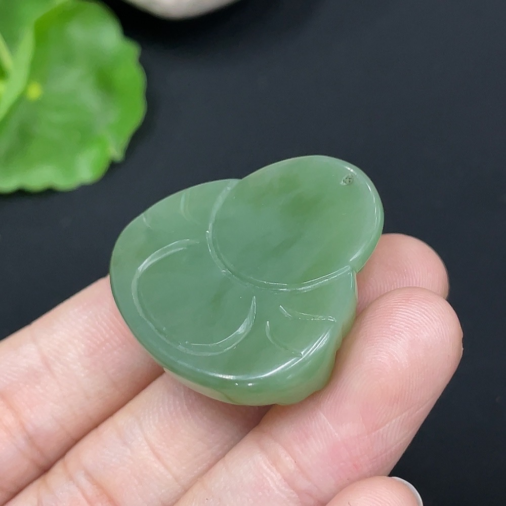 H27169747 Hetian Jade Pendant Buddha Total Weight Approx.13.9g