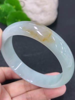 F46569195 翡翠正圈手镯 货品总重约58.56g 58.3圈口