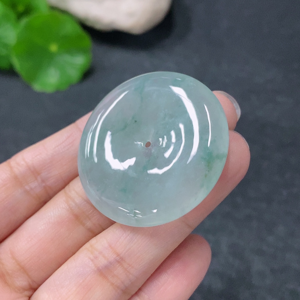 F34954567 Jadeite Safety Buckle Pendant Total Weight Approx. 14.5g