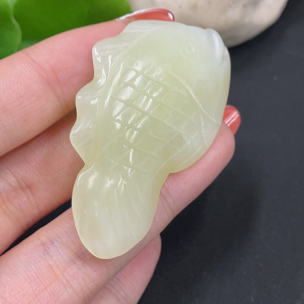 H34016937 Hetian Jade Pendant - Abundance Year after Year, Total Weight Approx. 19.6g