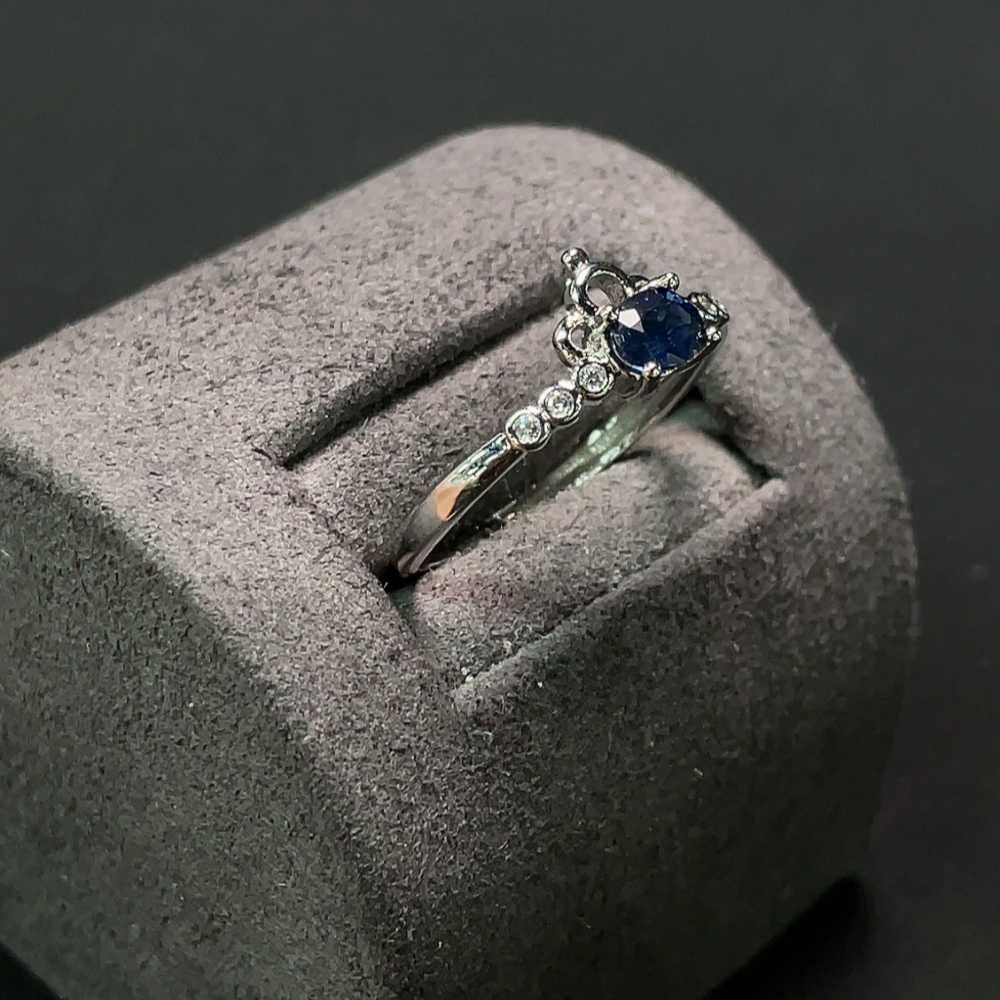 C23576481 Sapphire Ring Total Weight Approx.1.25g Non-Gold Setting