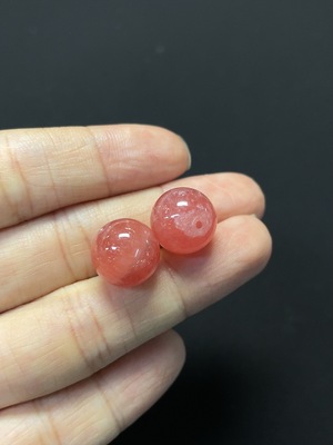 C46535977 菱锰矿散珠 可见有机物 货品总重约5.92g 一手走