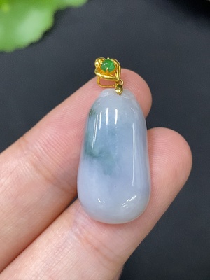 F27069247 Jadeite Pendant Total Weight Approx. 3.5g 18k Clasp
