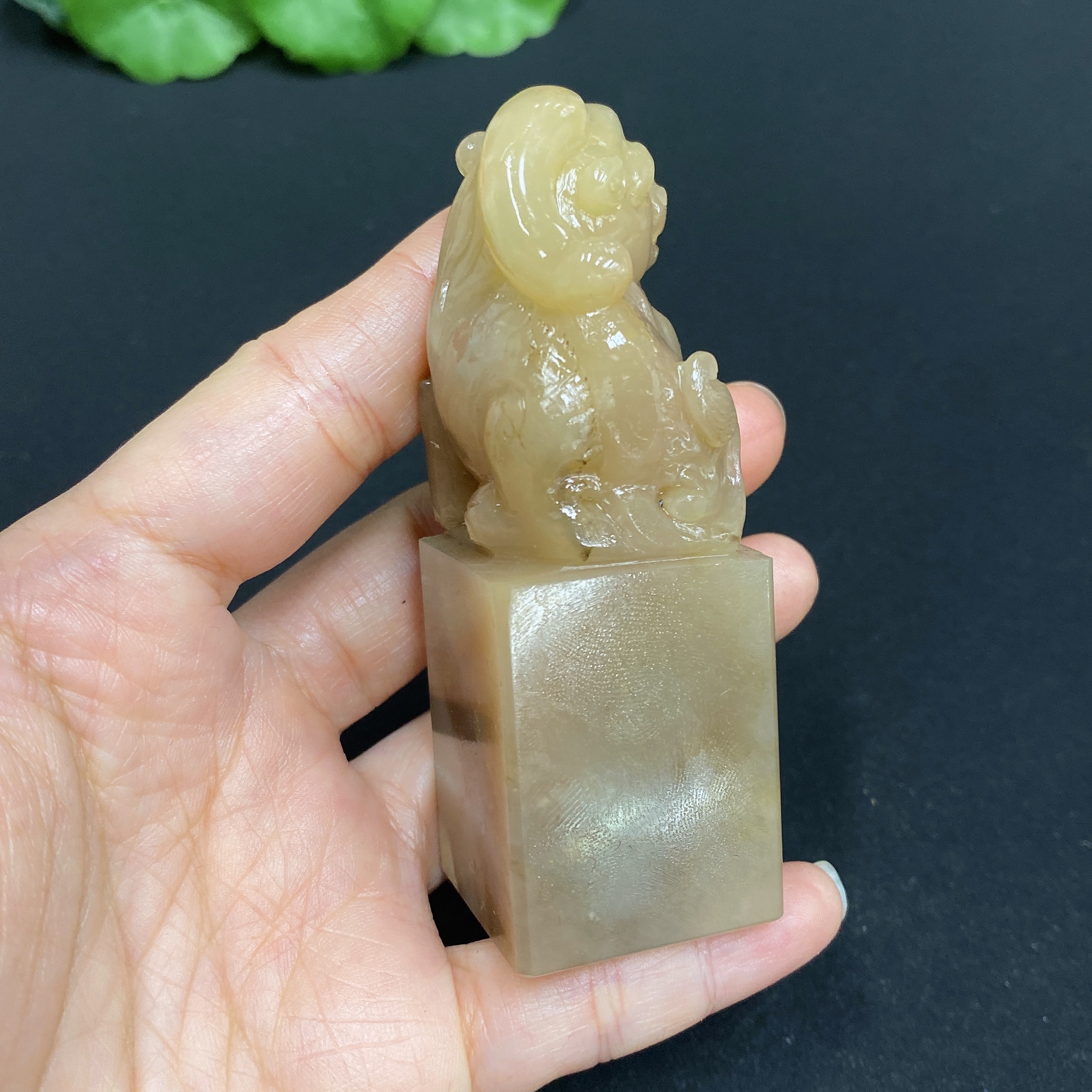 H32770998 Laos Stone Mythical Beast Seal