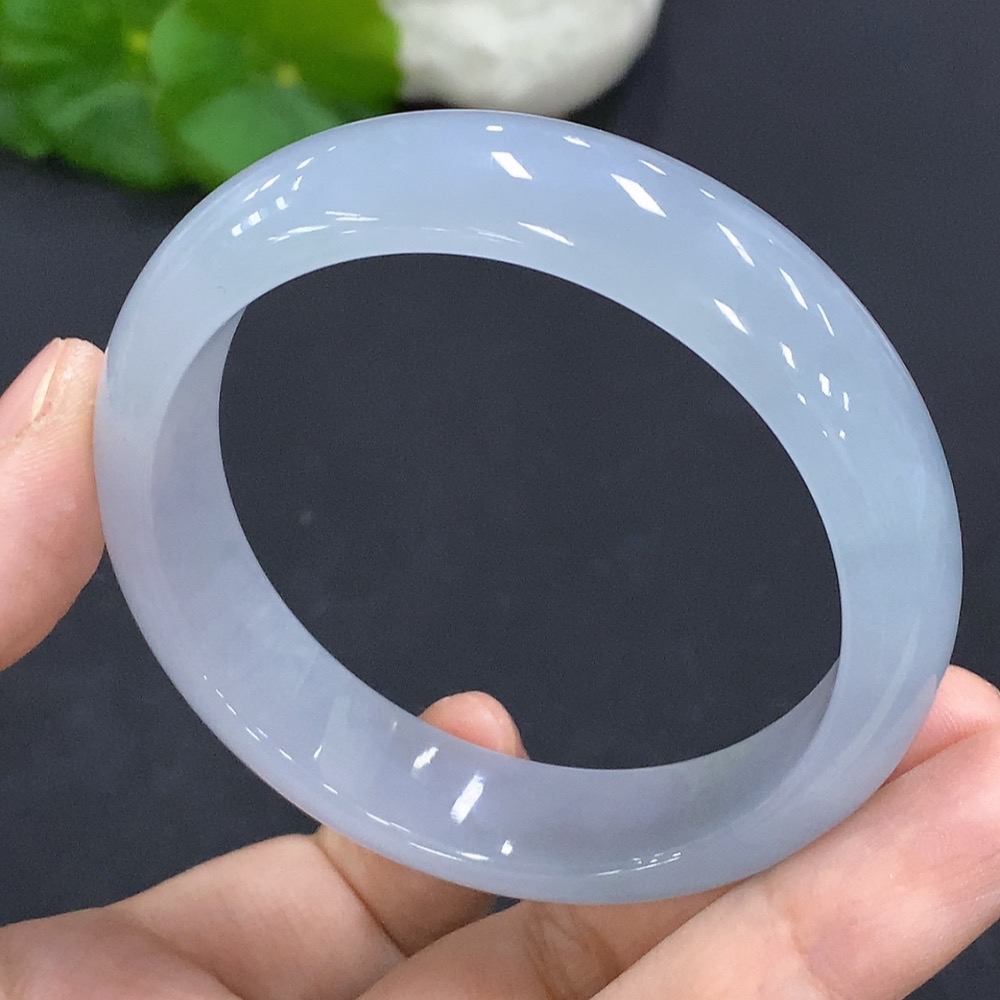 F28231836 Jadeite Round Bangle Size 54.6 Total Weight Approx. 54.3g