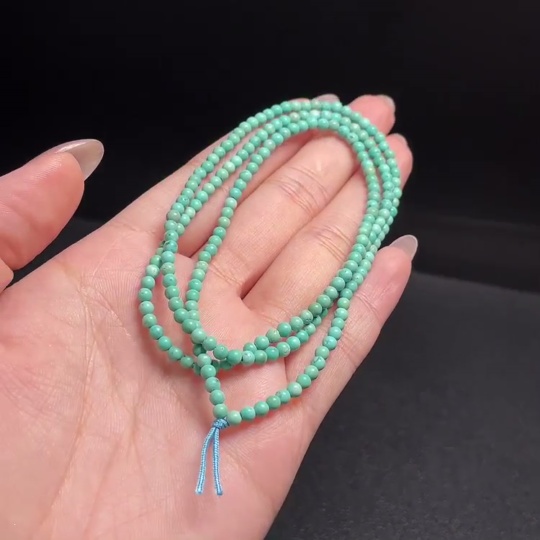 C34009317 Turquoise Bead Necklace Total Weight Approx. 7.26g Size 3mm