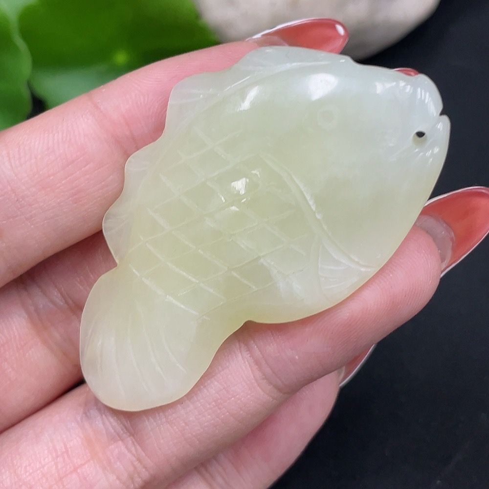 H34016937 Hetian Jade Pendant - Abundance Year after Year, Total Weight Approx. 19.6g