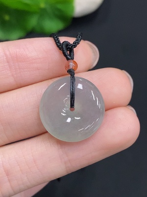 F35124944 Jadeite Peace Knot with Cord, Total Weight Approx. 5g