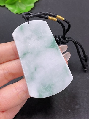 F35105359 Jadeite Pendant Plain Pendant with Cord Total Weight Approx. 40.68g