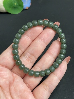 H35117972 Hetian Jade Bracelet, Approx. 7.1mm, Total Weight Approx. 18.1g