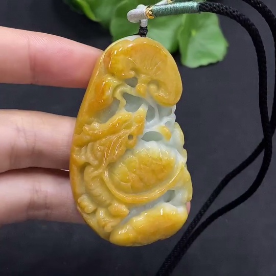 F30497050 JadeiteDragon Turtle Pendant