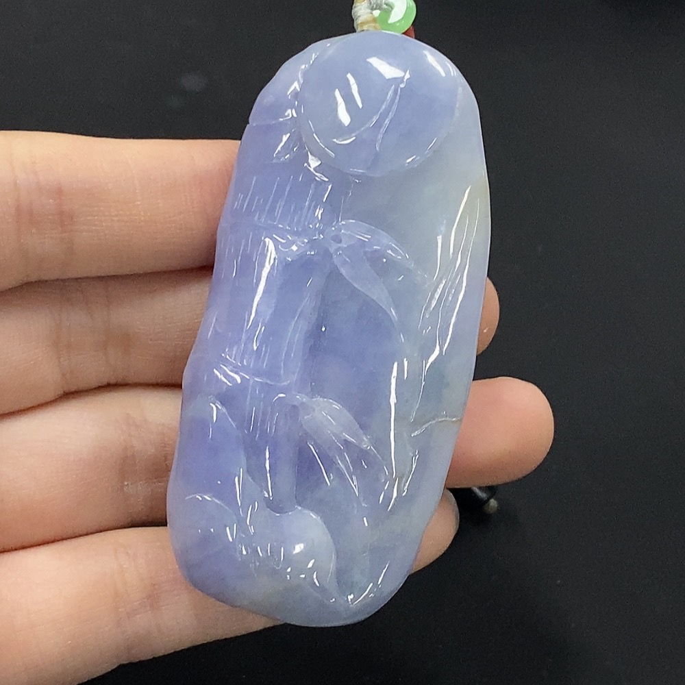F35115107 Jadeite Wealth-Bringing Mouse Pendant with Non-A Grade Beads, Total Weight Approx. 47.64g