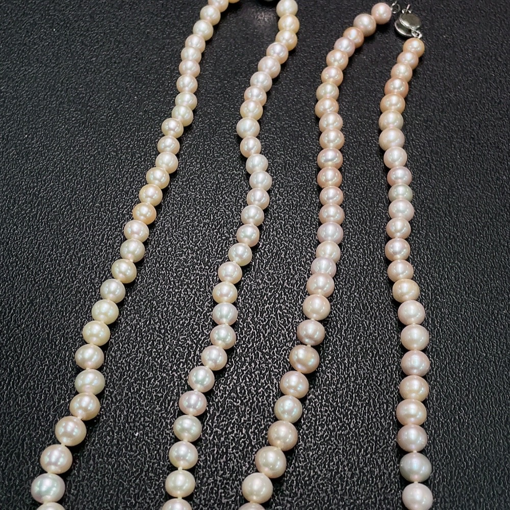 C35091908 Pearl Bead Necklace Non-Gold Total Weight Approximately 63.41g Sell as a Lot