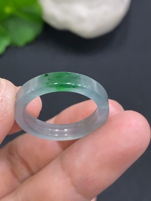 F34050378 Jadeite Ring Size 18 Total Weight Approx. 2.3g