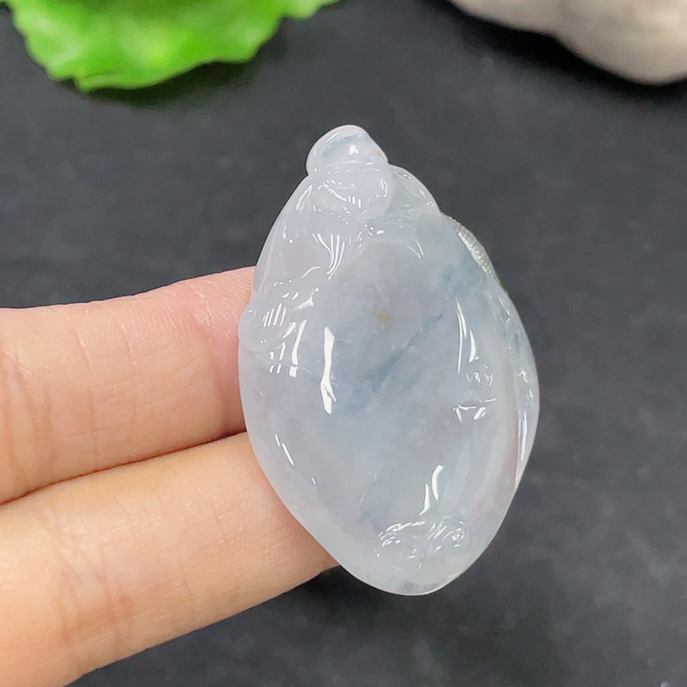 F31673560 Jadeite Pendant with Cord Total Weight Approx. 19.16g