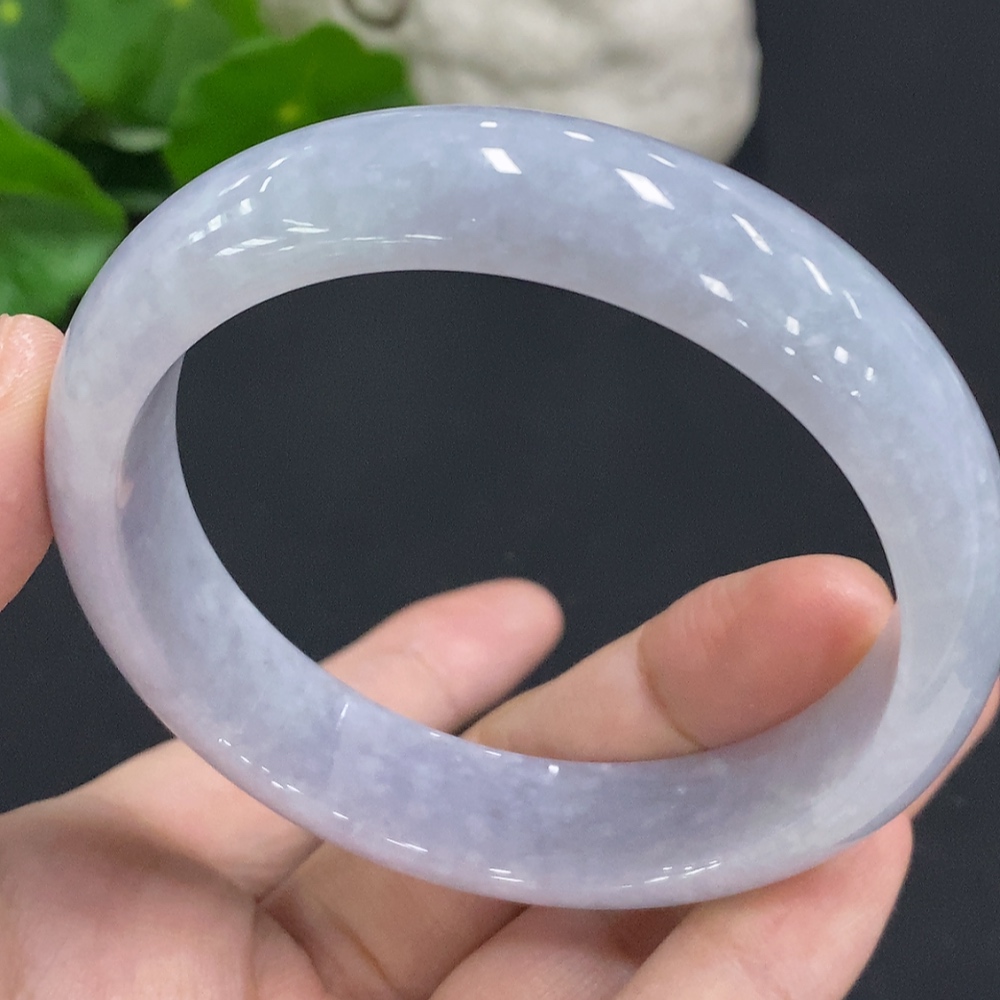 F34070515 Jadeite Round Bangle Size 59.3 Total Weight Approx. 61.5g