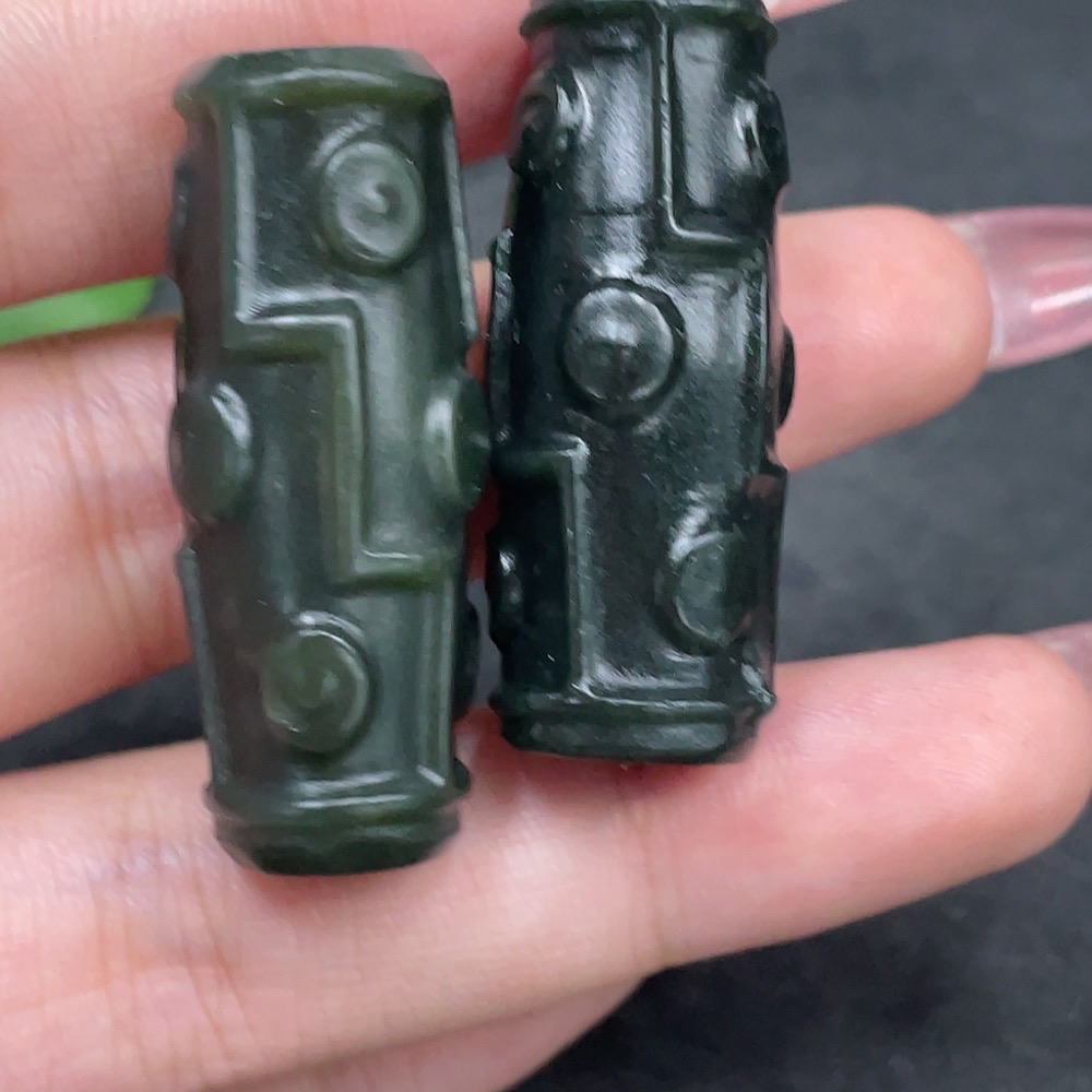 H33944343 Hetian Jade Pendant Tianzhu Total Weight About 30.1g