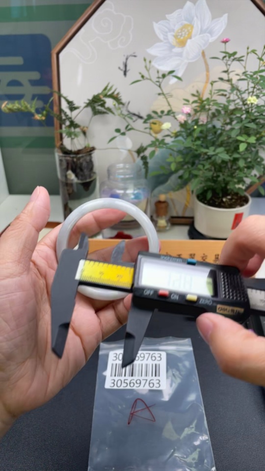 F30569763 Jadeite Round Bangle, Size 56.2, Total Weight Approximately 49.4g