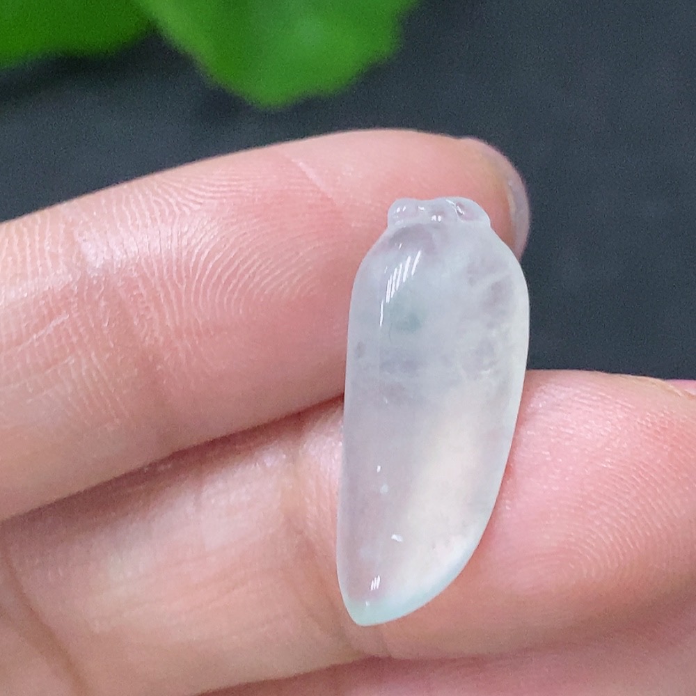 F29351372 Jadeite Fu Gua Pendant, Total Weight Approx. 1.45g