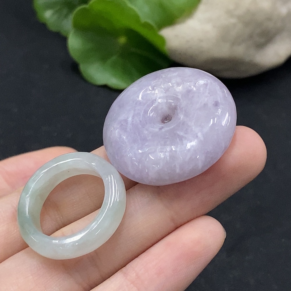 F35090247 Jadeite safety buckle pendant/ring