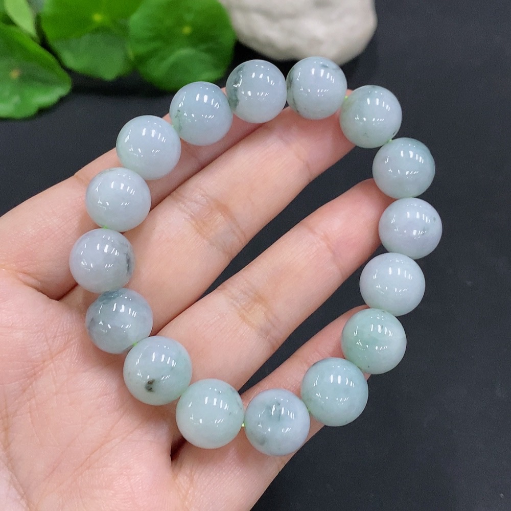 F34962544 Jadeite Bracelet Total Weight Approx. 53.8g Size 12.3mm Including Other Minerals
