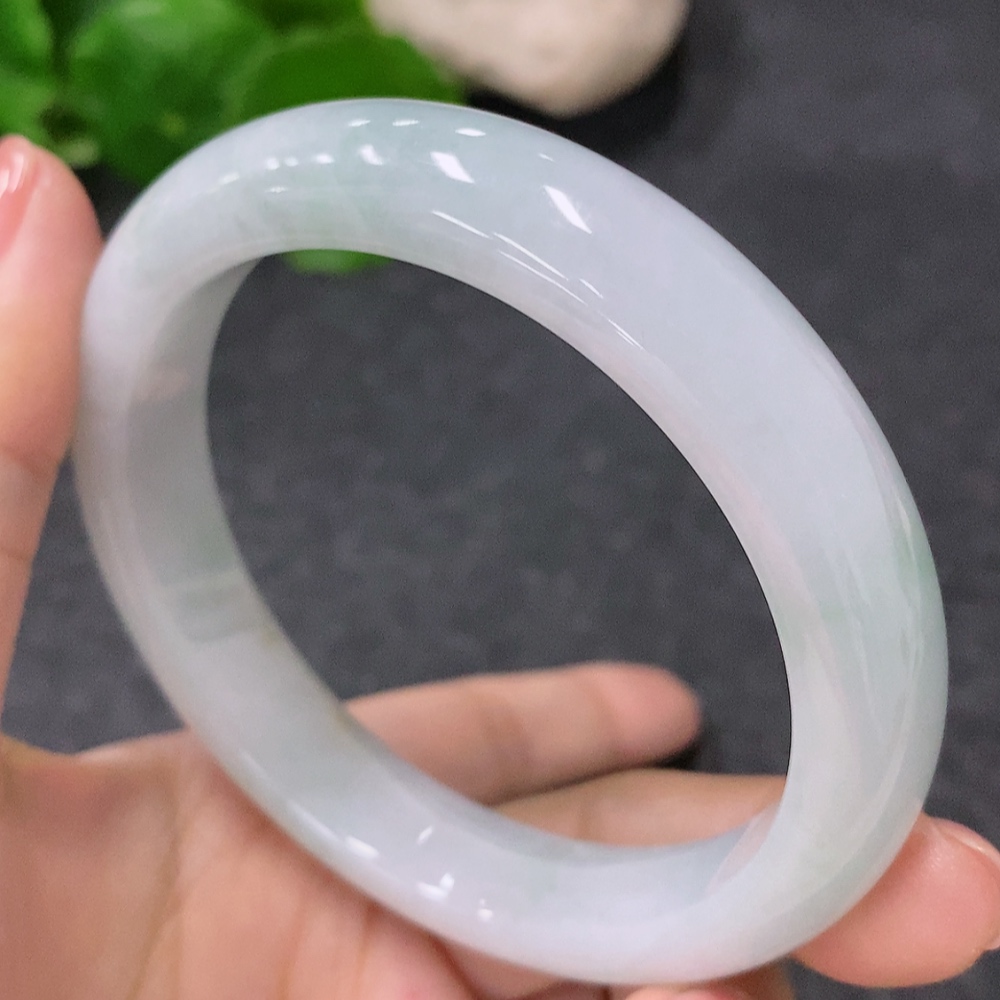 F34997882 Jadeite Regular Bangle Size 57.5mm Total Weight Approx. 57.35g with Breakage/Damage