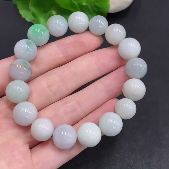 F33831088 Jadeite Bracelet Total Weight Approx. 51.6g Size 12.1mm