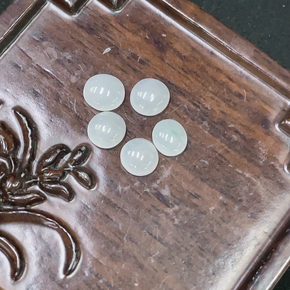 F32696821 Jadeite Inlaid Pieces (Sold as a Lot)