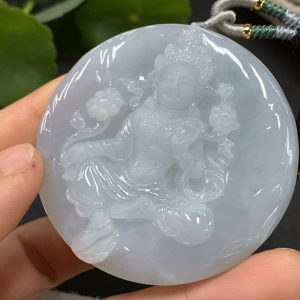 F14567676 Jadeite Tara Pendant Total Weight: 52.695g