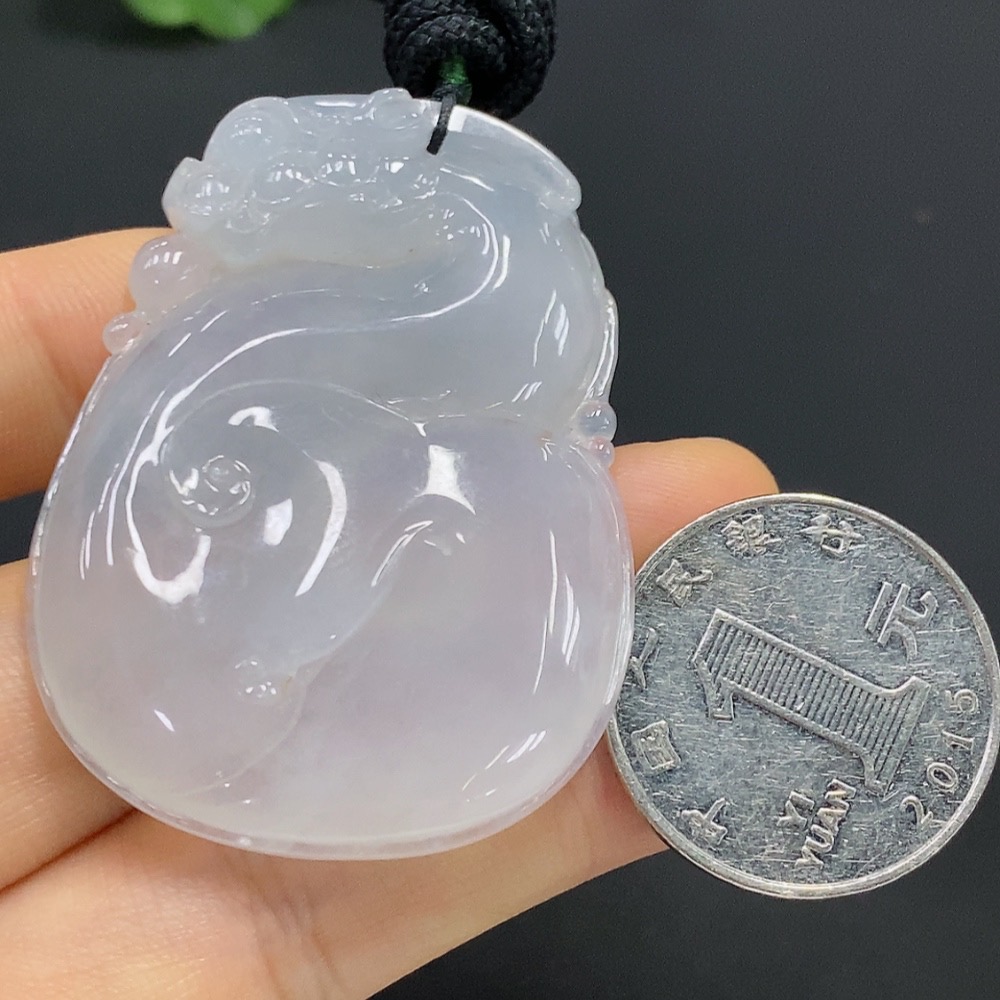 F21392928 Jadeite Pendant with Cord, Total Weight 29.6g