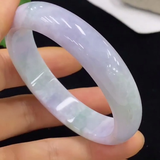 F35095060 Jadeite Round Bangle Size 54.7 Total Weight Approx. 49.39g