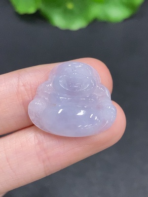 F35078795 Jadeite Buddha Pendant, Total Weight Approximately 2.5g