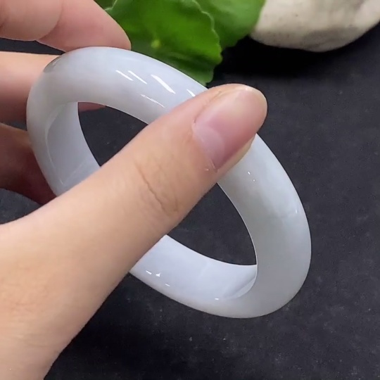 F34056423 Jadeite Round Bangle Size 56.6 Total Weight Approx. 59.76g