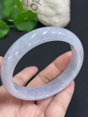 F34070515 Jadeite Round Bangle Size 59.3 Total Weight Approx. 61.5g