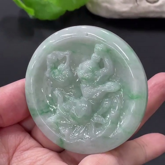 F33875497 Jadeite Pendant Total Weight Approx. 40.9g