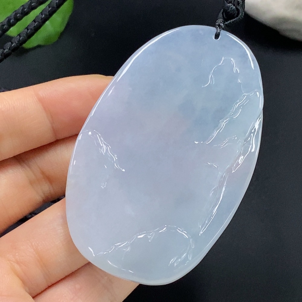 F28235244 Jadeite Buddha Observing the World Pendant