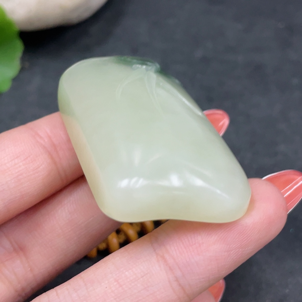 H34960558 Hetian Jade Pendant Bamboo Node