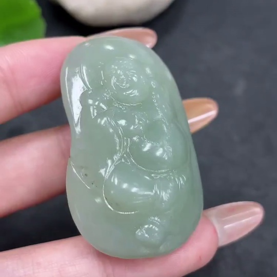 H32823659 Hetian Jade Pendant Buddha Total Weight Approx. 32.9g