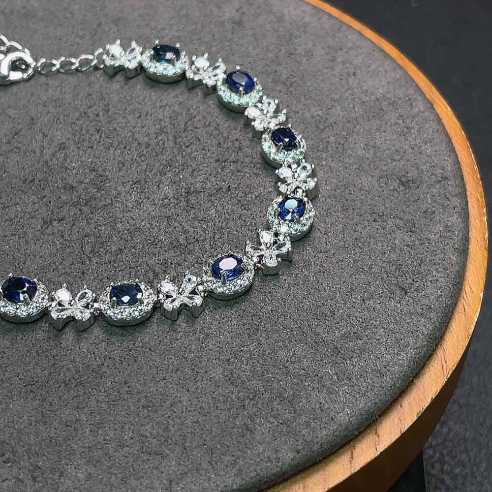 C34990463 Sapphire Bracelet Non-Gold Total Weight Approx. 10.34g